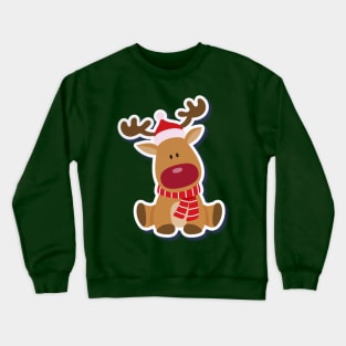Christmas Moose / Reindeer / Elk / Rudolph Crewneck Sweatshirt